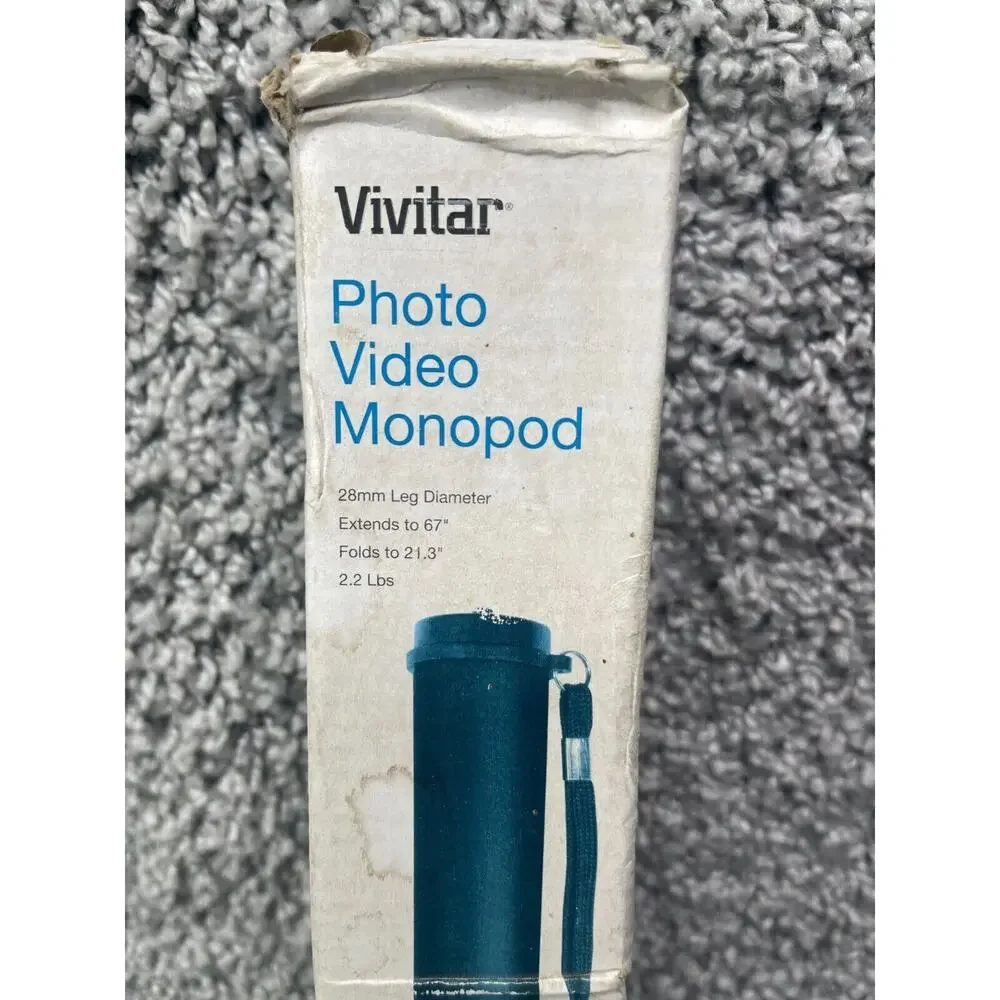 Vivitar Photo Video Monopod With Case 28mm 67